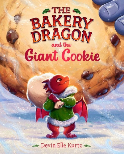 Buchcover und Innenansicht für das Buch: The Bakery Dragon and the Giant Cookie
