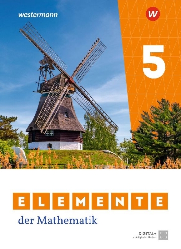 Buchcover und Innenansicht für das Buch: Elemente der Mathematik SI 5. Schulbuch. Für Niedersachsen
