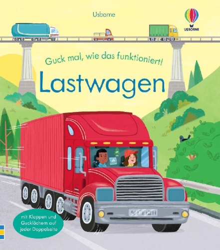 Buchcover und Innenansicht für das Buch: Guck mal, wie das funktioniert! Lastwagen
