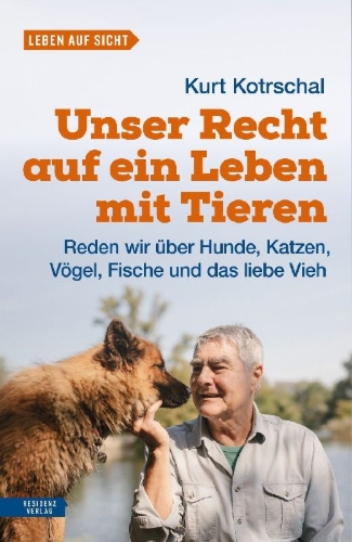 Buchcover und Innenansicht für das Buch: Unser Recht auf ein Leben mit Tieren
