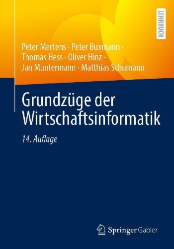 Buchcover und Innenansicht für das Buch: Grundzüge der Wirtschaftsinformatik