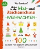 Buchcover und Innenansicht für das Buch: Meine erste Mal- und Zeichenschule - Weihnachten. Ab 4 Jahren