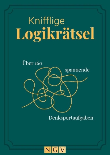 Buchcover und Innenansicht für das Buch: Knifflige Logikrätsel I Rätsel für Erwachsene