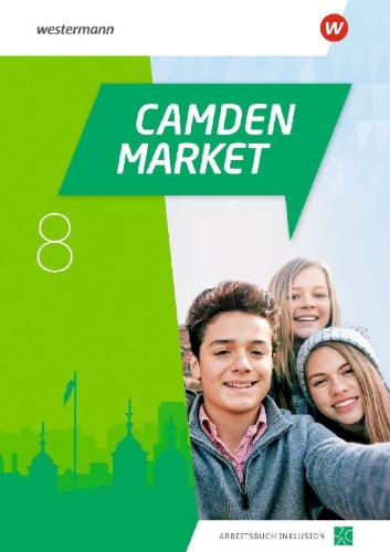 Buchcover und Innenansicht für das Buch: Camden Market 8. Arbeitsbuch Inklusion (inkl. Audios)