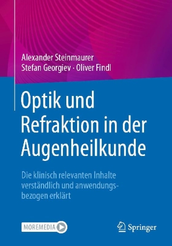 Buchcover und Innenansicht für das Buch: Optik und Refraktion in der Augenheilkunde