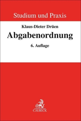Buchcover und Innenansicht für das Buch: Abgabenordnung